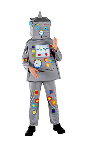 Kids Robot Costume Set - Robot Jumpsuit, Tunic & Headpiece for Dress Up & Halloween | STEM Party, Cosplay & Pretend Play