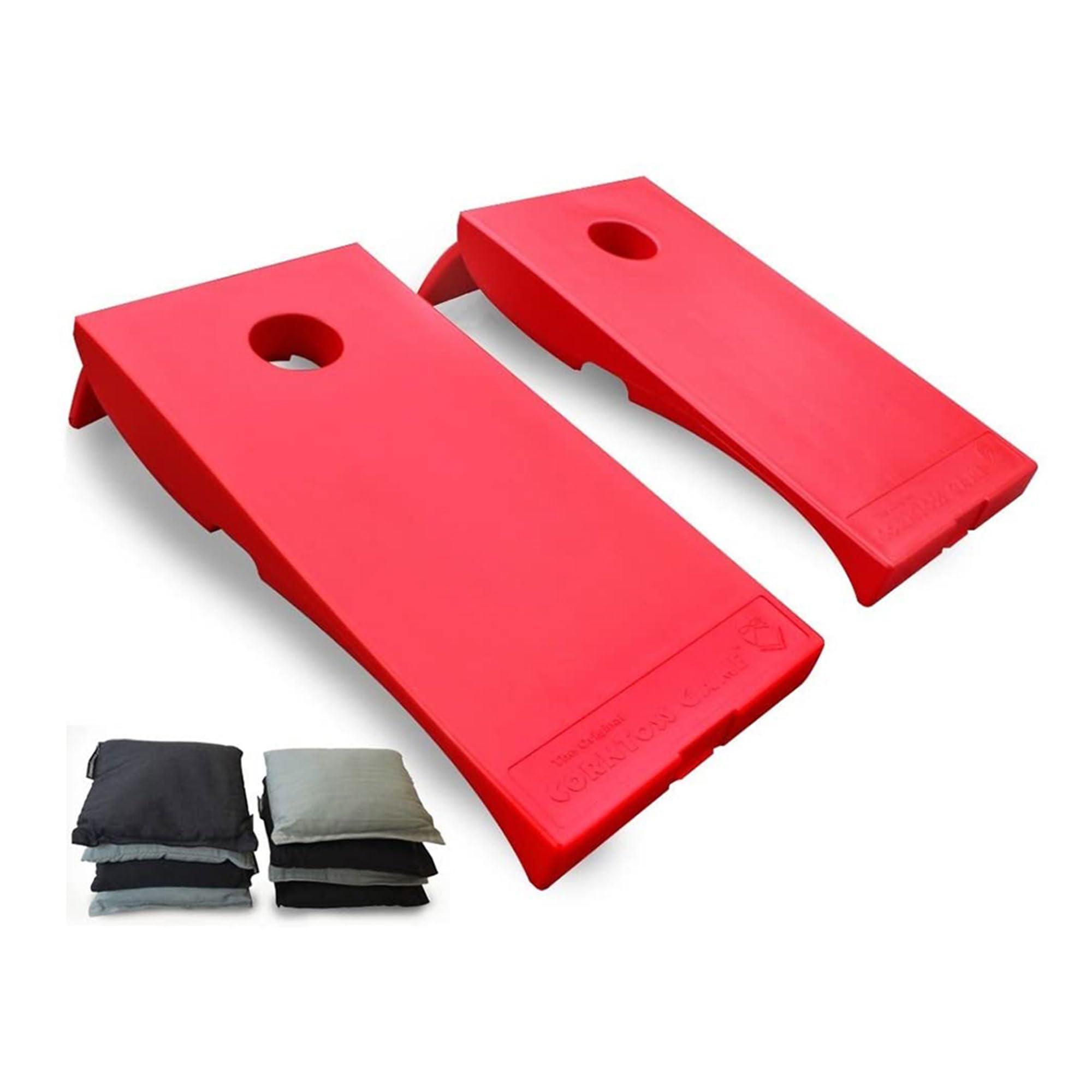 Premium All-Weather Cornhole Game Set - 2 Target Boards & 8 Bean Bags for Outdoor/Indoor Use - Perfect for Backyard Parties, Tailgating, and Family Gatherings