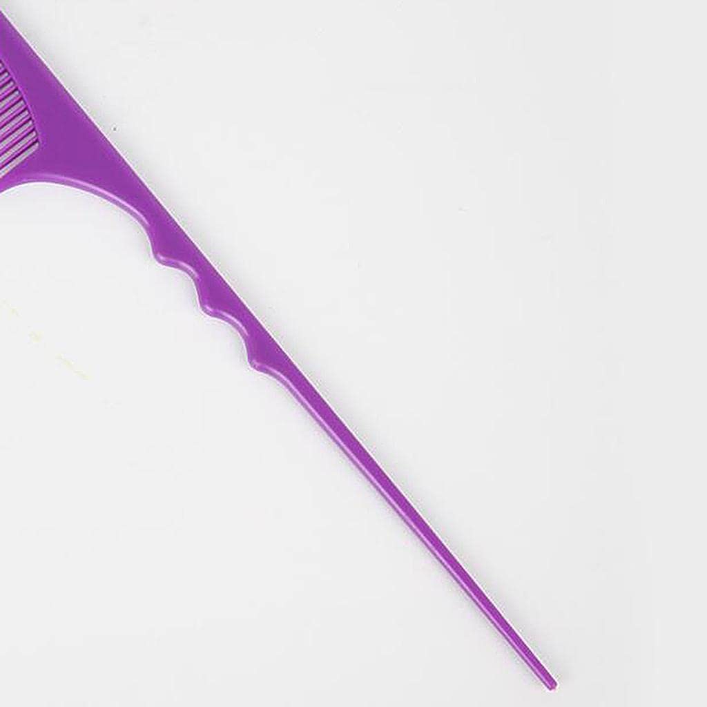 VMS INDIA Professional Barber Pin Tail Comb - Anti Static Fine Teeth for Sectioning & Hair Styling (Black) - Perfect for Salon, Home Haircuts & Beard Grooming