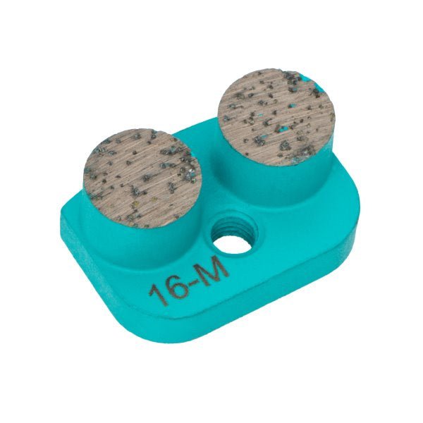 16/18 Grit Medium/Hard Button Sanding Disc - 14x12mm 9-Segment Abrasive Pad for Wood, Metal & Auto Body Polishing