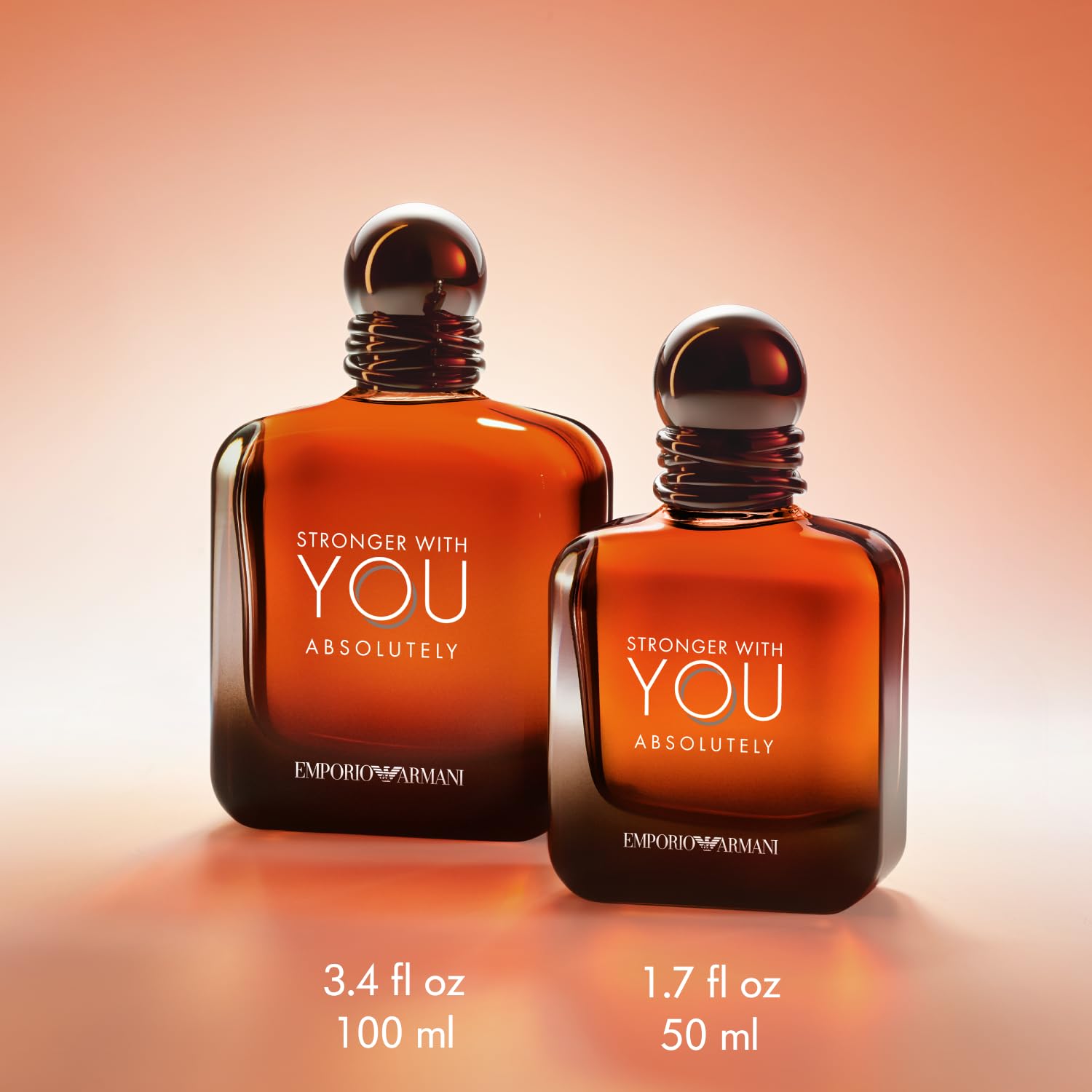 Armani Stronger With You Absolutely Men's Cologne - Spicy Ambery Gourmand Fragrance with Rum, Cedarwood, Lavender & Vanilla Notes | Long-Lasting Perfume for Date Night, Special Occasions & Gifting