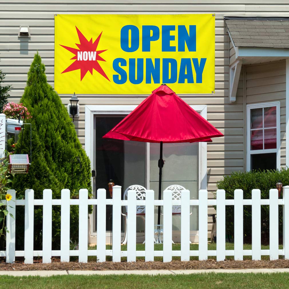 Custom Vinyl Banner 60x144 Inches - Weatherproof, Durable Outdoor Sign with 10 Grommets (Multiple Sizes Available) - Perfect for Business Openings, Yard Sales, and Industrial Signage