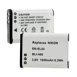Original Nikon EN-EL23 Rechargeable Battery for Coolpix B700, P900, P600, P610, S810c Cameras - Long Lasting Power for Travel & Photography