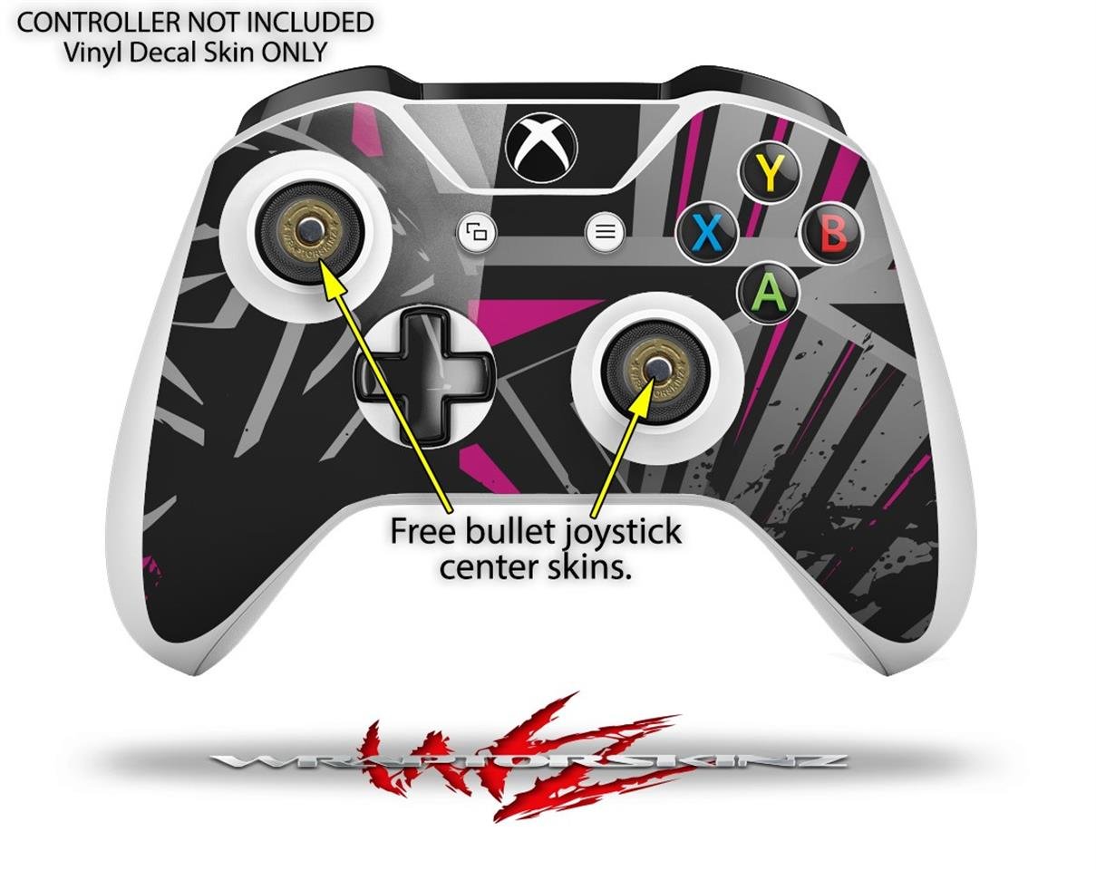 Xbox One S Console & Controller Vinyl Skin Wrap - Baja 0023 Fuchsia Hot Pink Decal | Custom Gaming Protection for Xbox One S