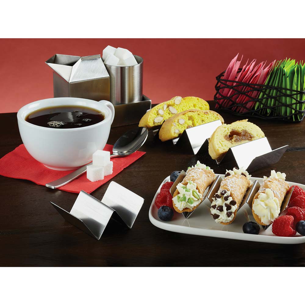 American Metalcraft MTSH5 Mini Taco Holder - 4 or 5 Compartment Taco Stand for Party Serving | Perfect for Taco Night, Cinco de Mayo & Mexican Food Displays