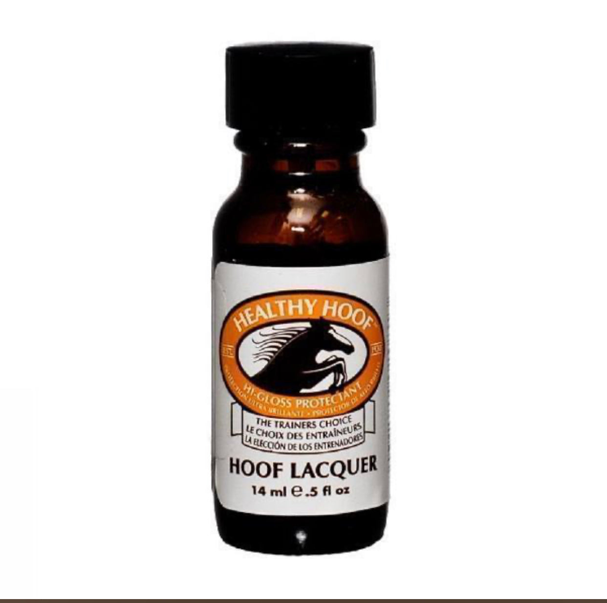 Premium Hoof Lacquer Top Coat Polish - 1/2 oz Bottle for Horses - Strengthens & Protects Hooves - Ideal for Show Prep & Daily Care