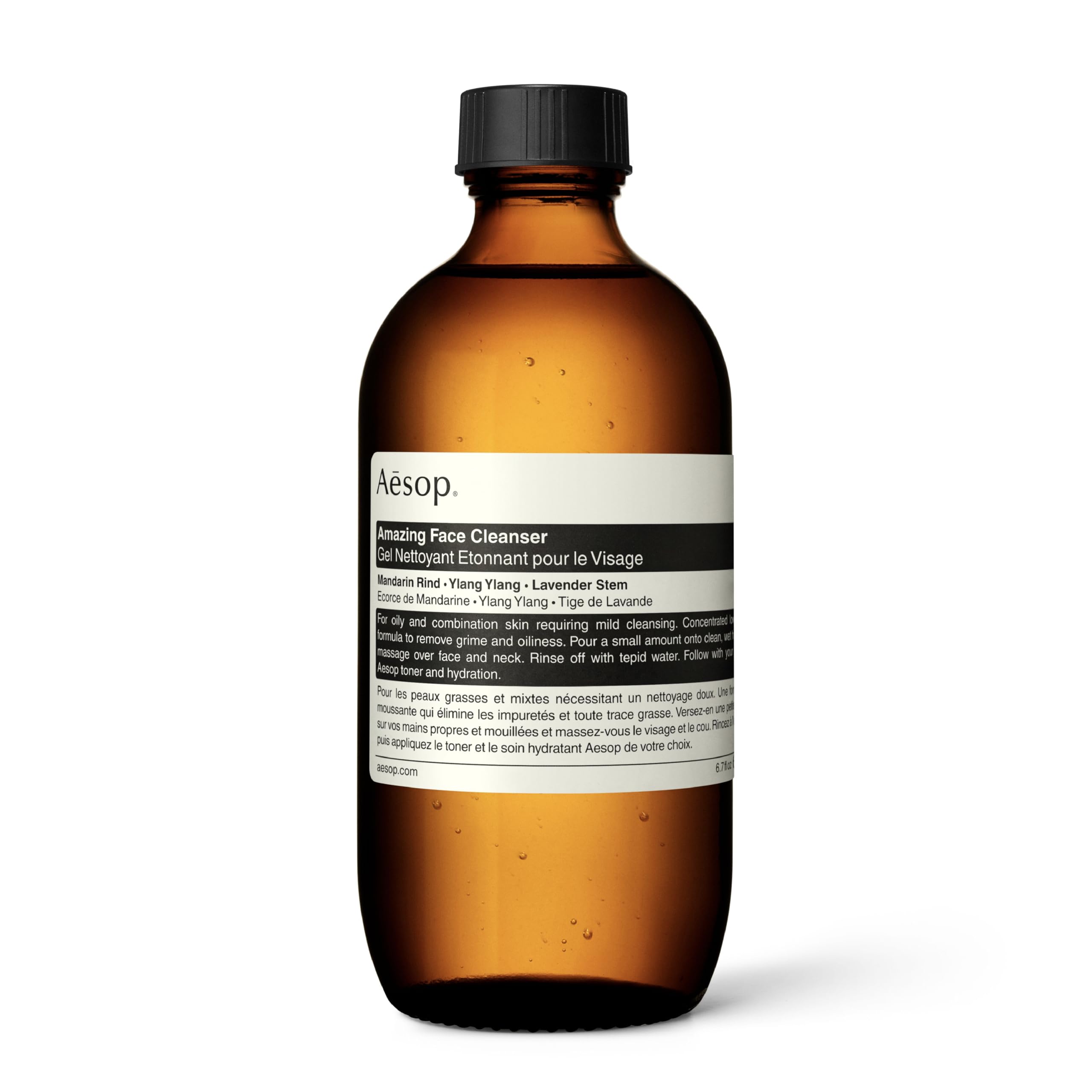 Aesop Amazing Face Cleanser - Non-Drying, Concentrated Low Foam Daily Facial Cleanser | Gently Removes Oil & Impurities While Maintaining Skin's Natural Balance | 6.7 oz (200ml) | Perfect for Morning & Night Skincare Routine