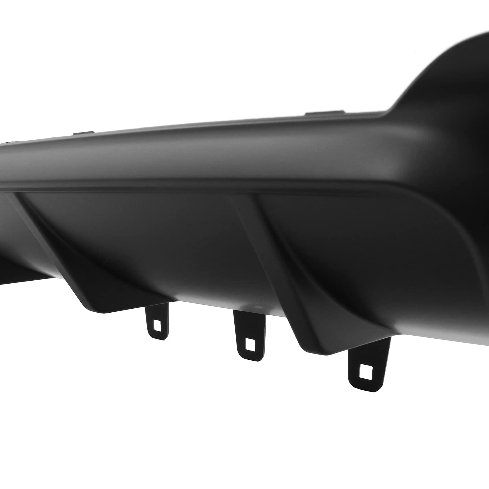IKON MOTORSPORTS Rear Bumper Diffuser for 2011-2016 BMW F10 5 Series M Sport | M5 Style Lower Lip Spoiler | Unpainted Black Body Kit Replacement | Perfect for Car Upgrades & Street Racing Style