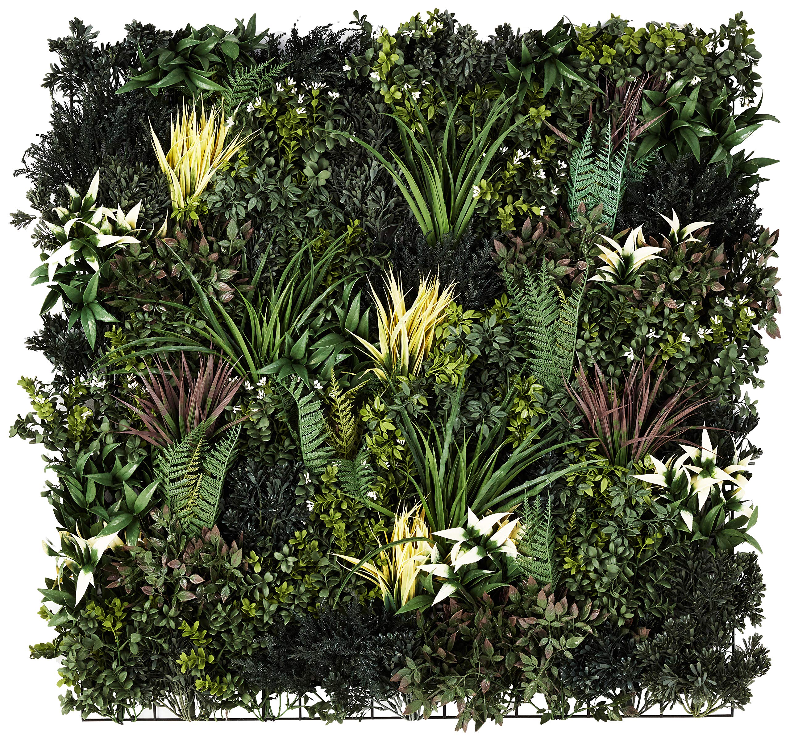 Nearly Natural 3ft x 3ft UV Resistant Artificial Green Wall Panel with Realistic Ferns - Perfect for Indoor & Outdoor Home Decor, Office Spaces, and Privacy Screening