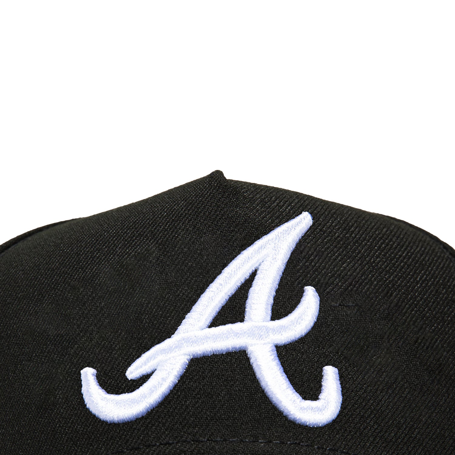 New Era 9Forty A-Frame Atlanta Braves Snapback Hat - Black & White Adjustable Baseball Cap for Men & Women | Game Day, Casual Wear, Sports Fan Gift