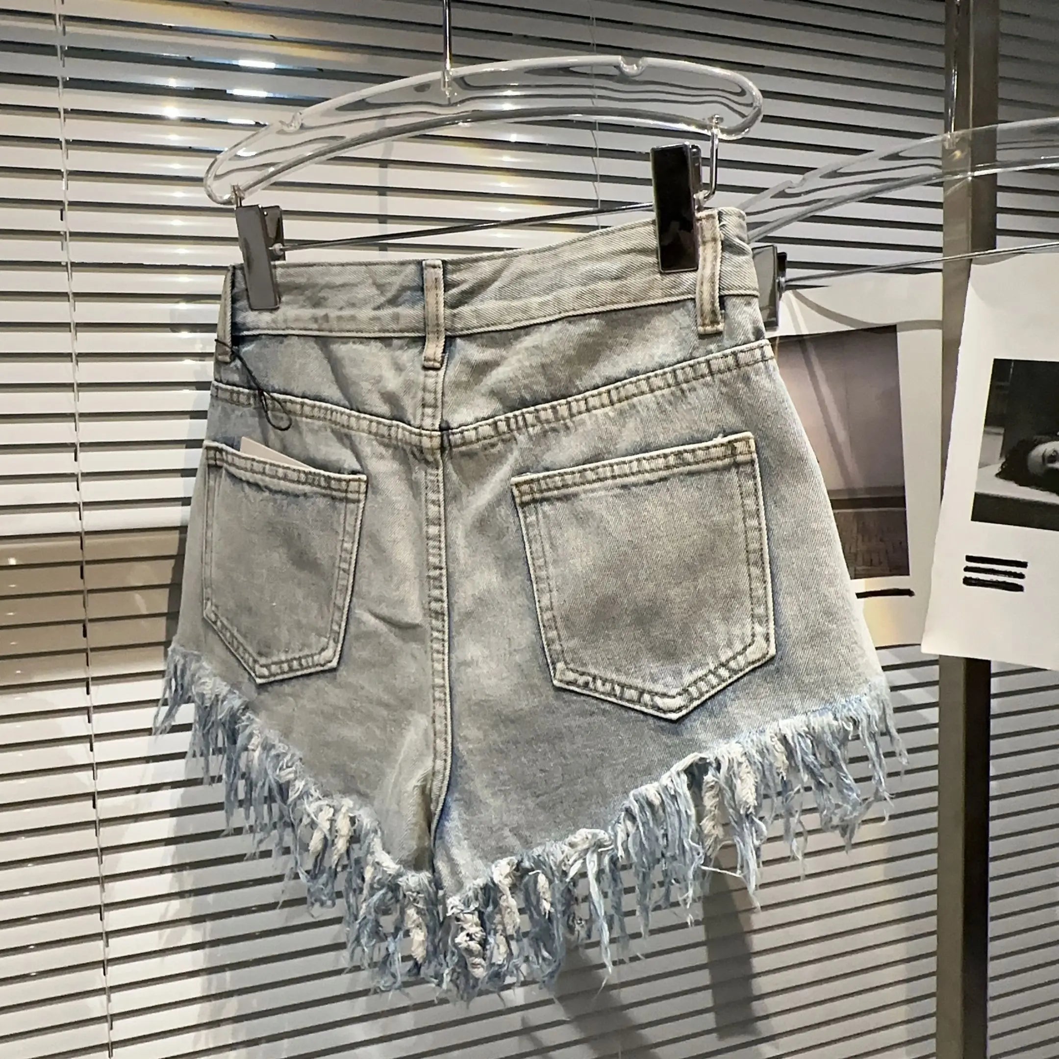 Sparkling Rhinestone Denim Shorts for Women - Sequin Party Shorts for Festivals, Concerts & Night Out