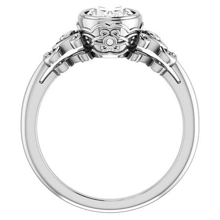 4CT Oval Colorless Moissanite Engagement Ring for Women - Sterling Silver/Solid Gold Wedding Bridal Ring Set - Diamond Solitaire Bezel Setting - Perfect for Proposals, Anniversaries & Special Occasions
