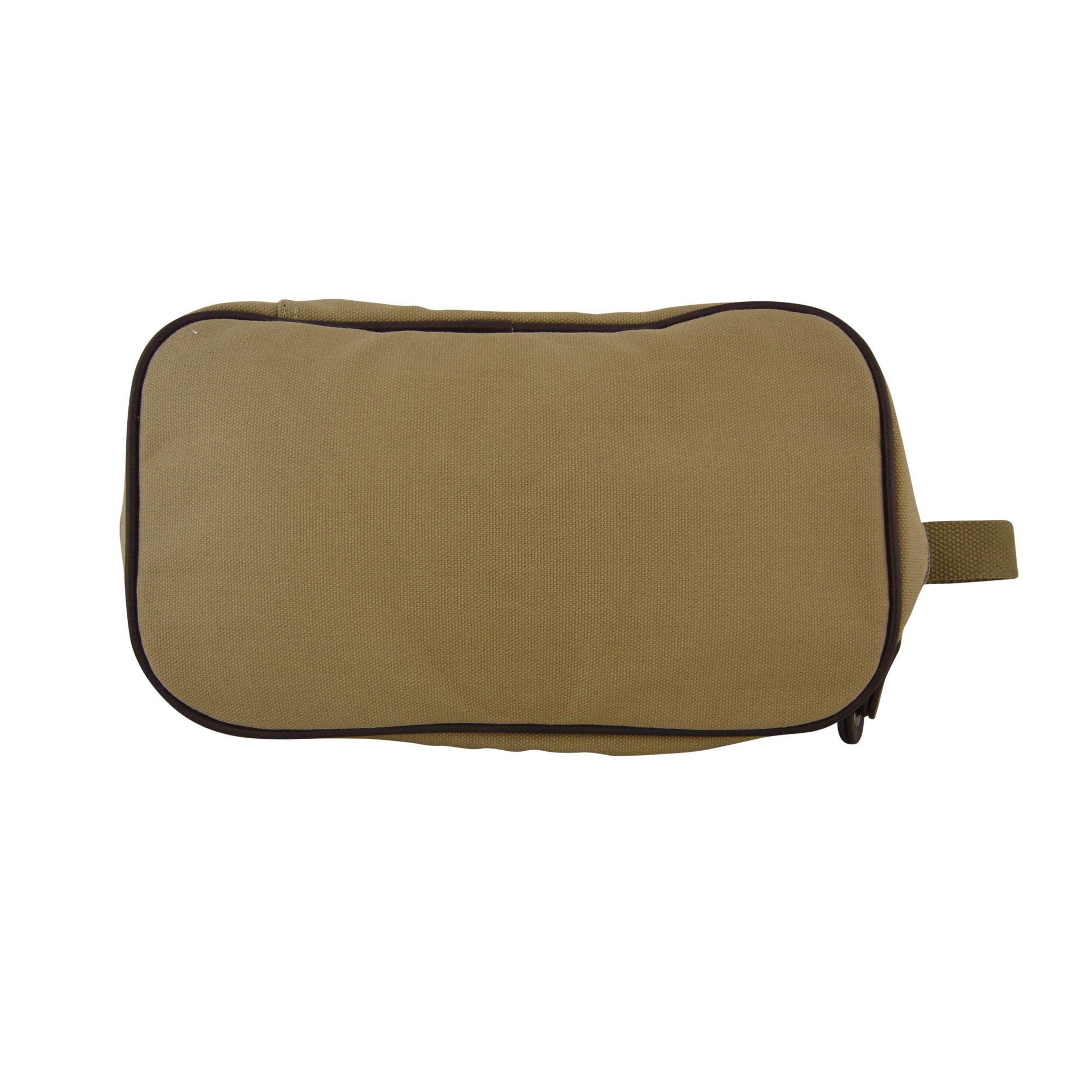 NCAA Mississippi State Bulldogs Men's Canvas Concho Toiletry Bag - Khaki Travel Cosmetic Bag for Gym, Camping & College Dorm Essentials - One Size Fits All