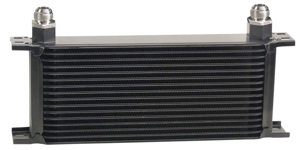 Derale 51610 16-Row Stacked Plate Cooler Kit - Black for High-Performance Vehicles