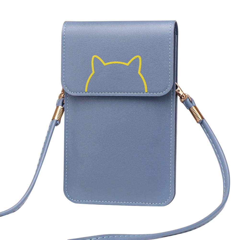 Premium PU Leather Crossbody Phone Pouch for Women - Slim Wallet & Touchscreen-Friendly Phone Bag - Perfect for Travel, Shopping & Everyday Use