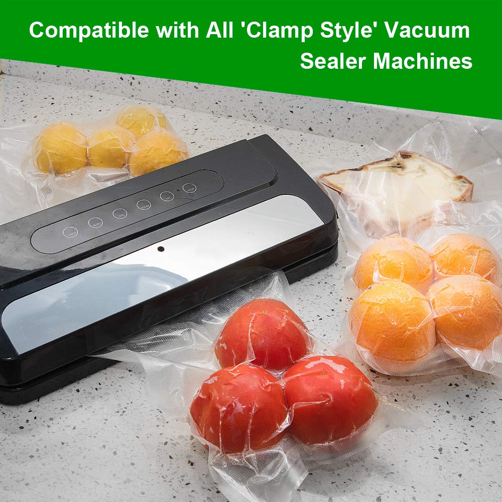 SurpOxyLoc 4mil 100+ Gallon 11x20 Inch Heavy Duty Vacuum Sealer Bags - BPA Free, Commercial Grade, Sous Vide Safe, Pre-Cut Universal Design for Food Storage | Perfect for Freezing, Meal Prep & Long-Term Preservation