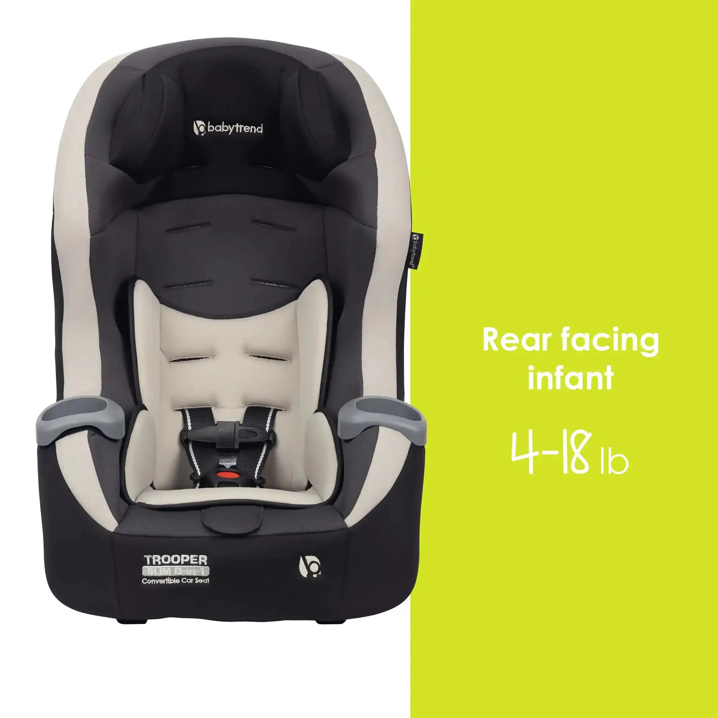 Trooper™ SLIM 3-in-1 Convertible Car Seat with Side Impact Protection - Desert Tan (Walmart Exclusive) | Safe for Infants, Toddlers & Big Kids | Perfect for Travel, School & Family Road Trips
