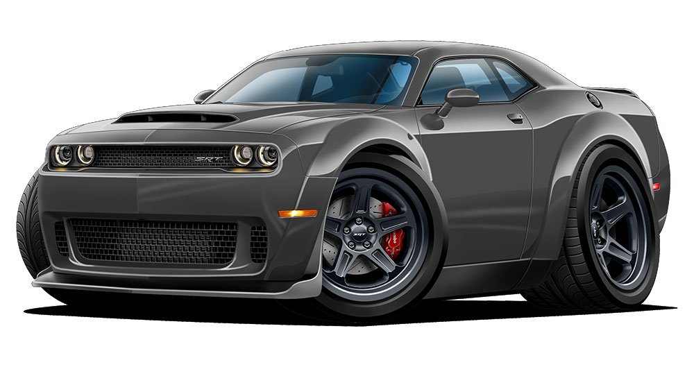 Demon Challenger HEMI 707hp Wall Decal - Man Cave & Garage Decor for Car Lovers