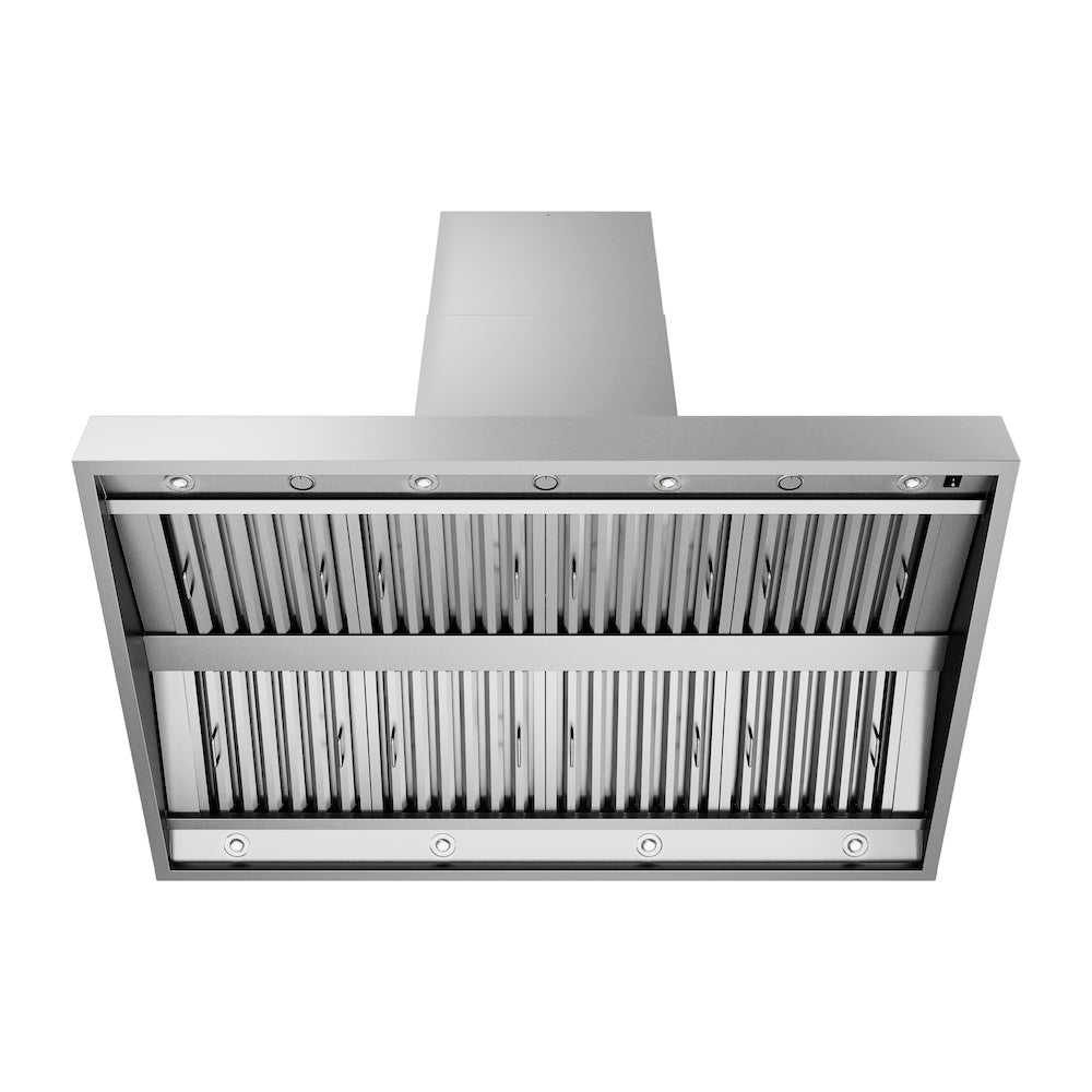 ZLINE 60 Inch Stainless Steel Island Mount Outdoor Grill Hood - GOi1 60 Model - Heavy Duty Range Hood for BBQ, Patio & Backyard Cooking - Perfect for Outdoor Kitchens & Entertaining Guests