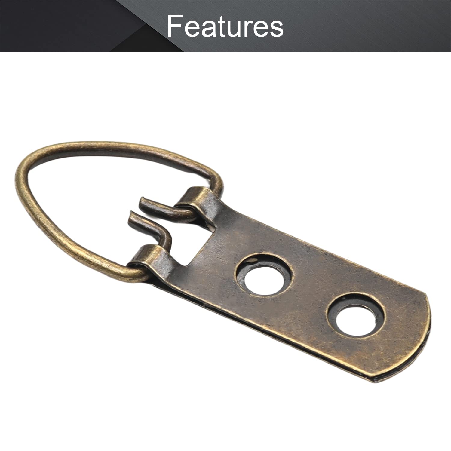 MroMax 20PCS Bronze Picture Frame Hooks 2.13