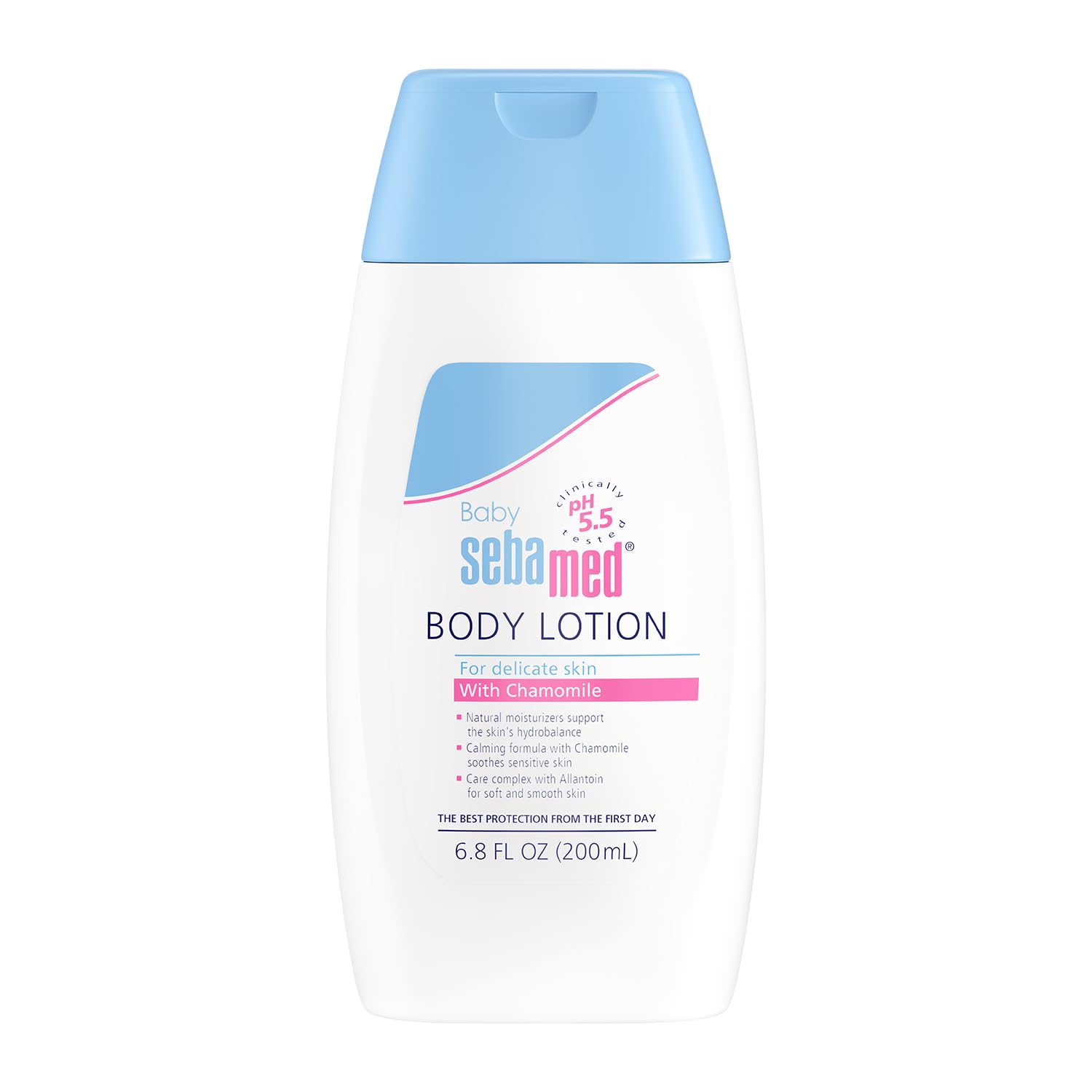 Sebamed Baby Lotion pH 5.5 - Ultra Mild Moisturizer for Sensitive Skin | Dermatologist Recommended | 6.8 fl oz (200ml) | Gentle Hydration for Newborns & Delicate Skin | Perfect for Daily Baby Care & Eczema Relief