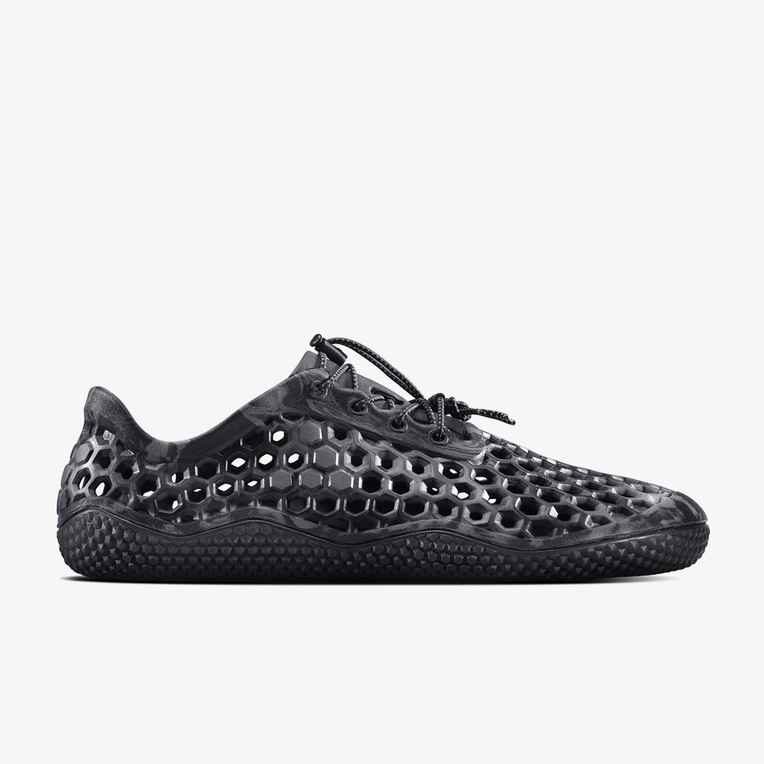 Vivobarefoot Ultra III JJF Men's Barefoot Shoes - Obsidian Dark Shadow - Lightweight & Flexible for Running, Hiking & Outdoor Adventures