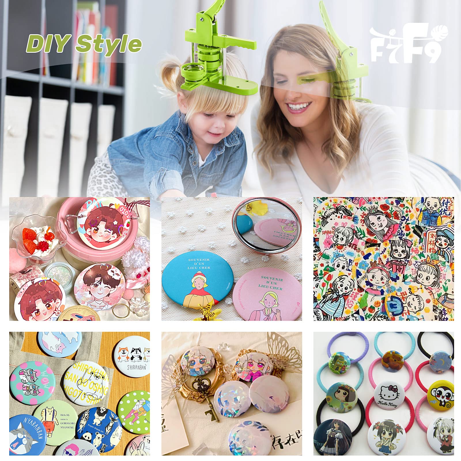 DIY Button Badge Pin Maker Machine Kit - 1