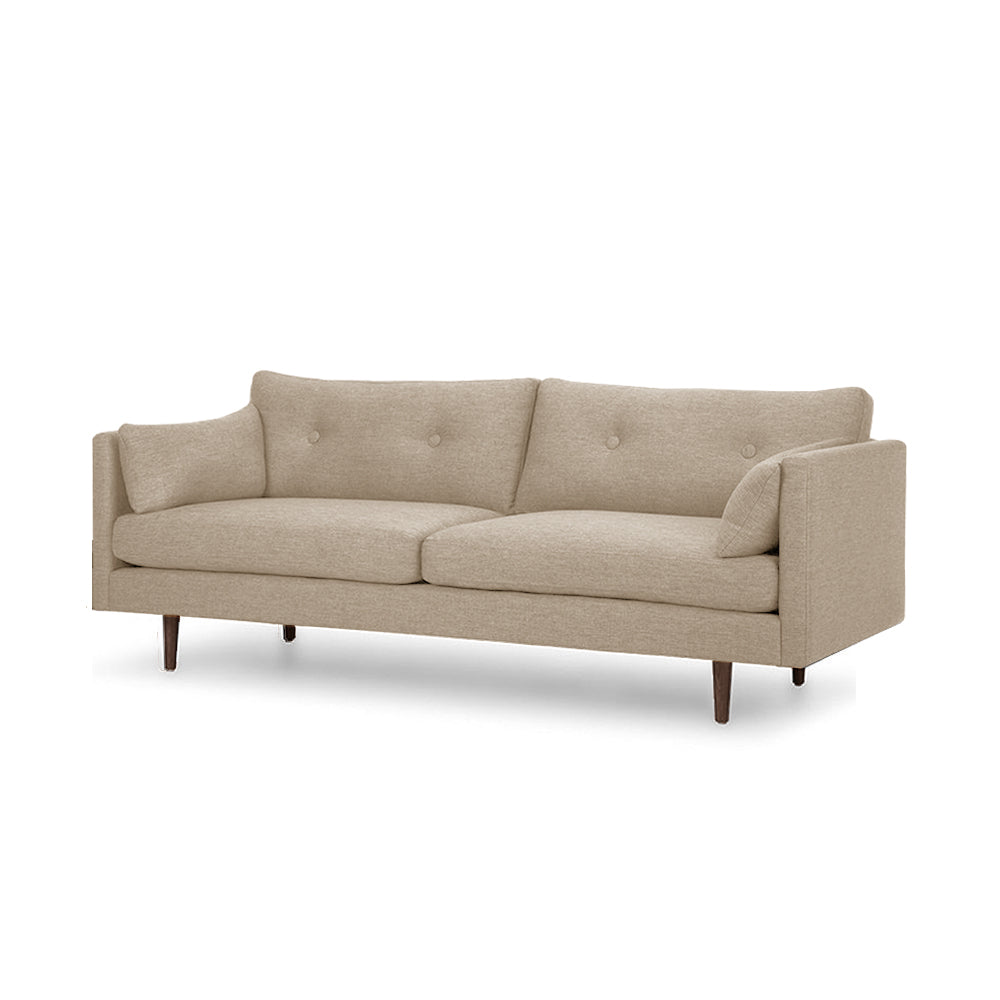 Londale 3-Seater Sofa - Modern Fabric Couch for Living Room, Comfortable Sectional Sofa Bed for Small Spaces - Perfect for Apartments, Dorms & Home Theater Seating
