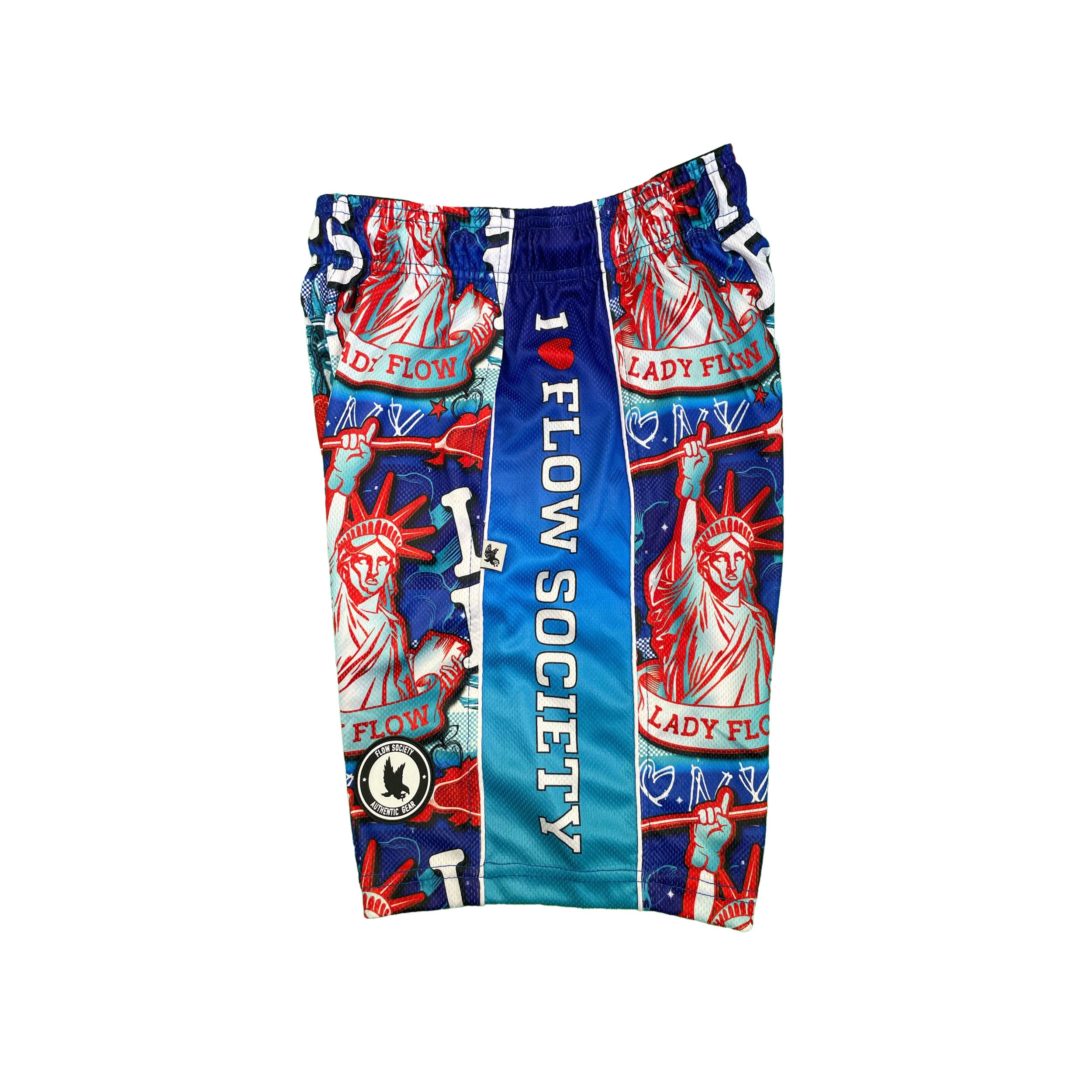 Men's Lady Liberty Flow Shorts - Lightweight & Breathable Running Shorts for Gym, Jogging & Outdoor Activities