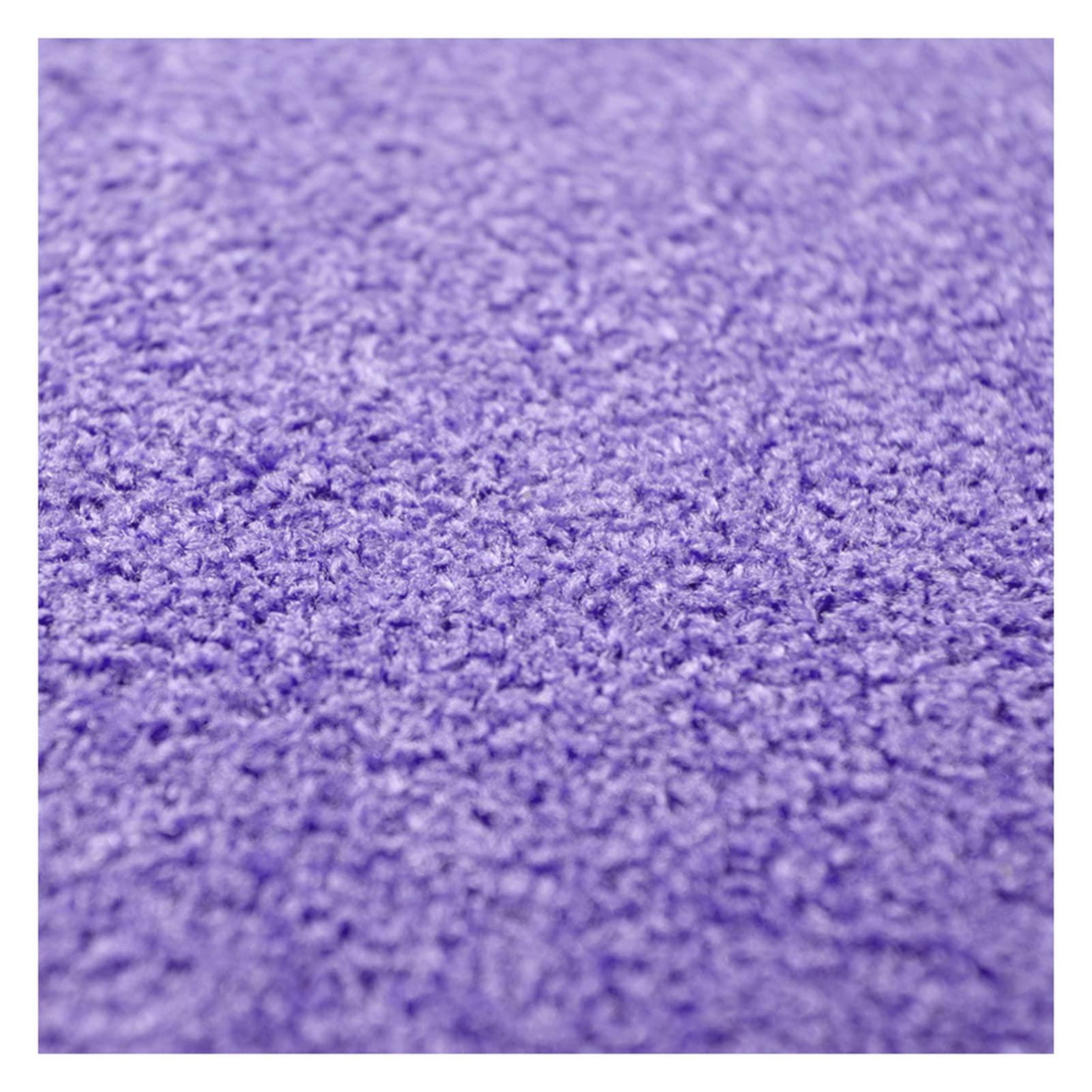 10-Piece Soft Plush Interlocking Puzzle Play Mat - 30x30cm Non-Slip Floor Tiles for Baby Crawling, Gym Exercise & Yoga - Purple Playroom & Nursery Flooring Protection