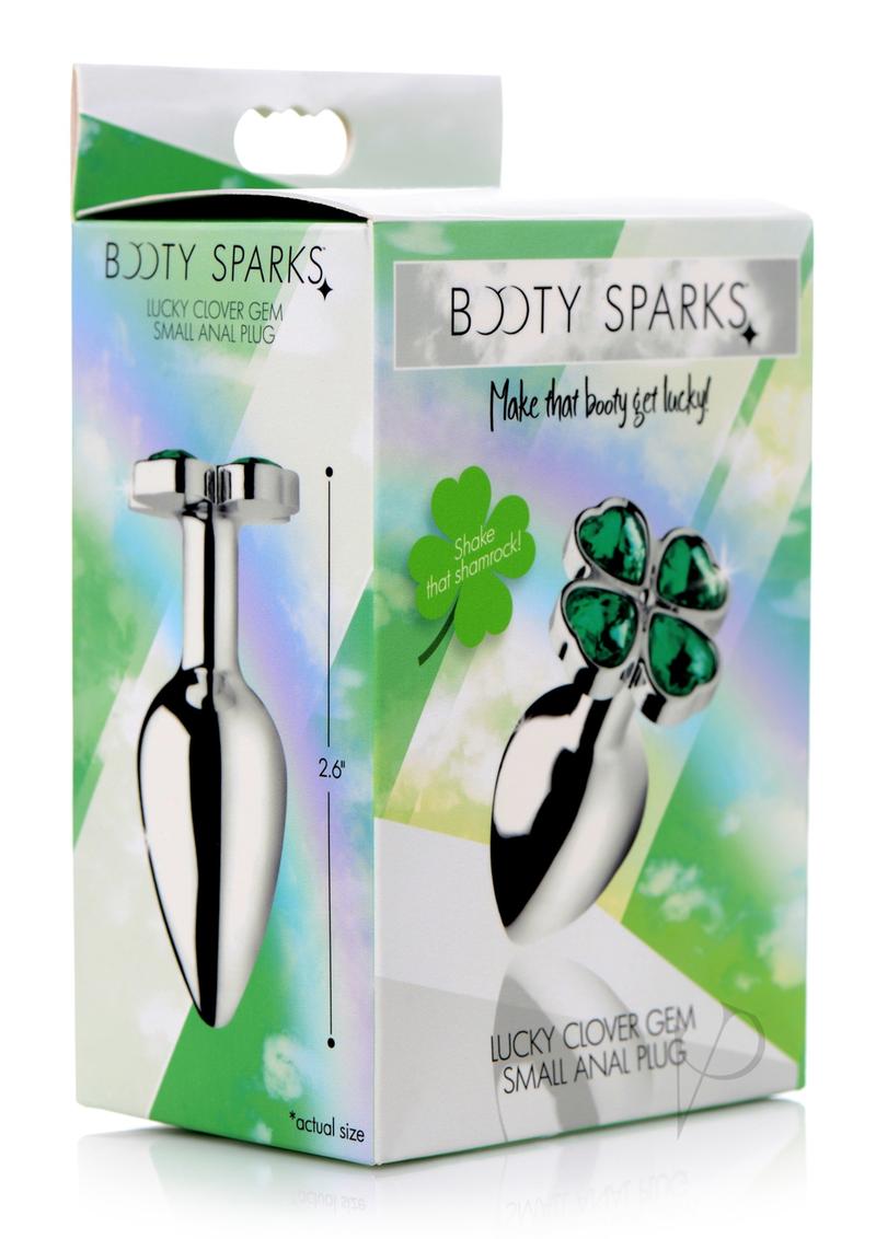 Lucky Clover Gem Small Anal Plug - Green Jewel Butt Plug for Women & Men - Perfect for Sensual Play, Couples Fun & Beginner Anal Training
