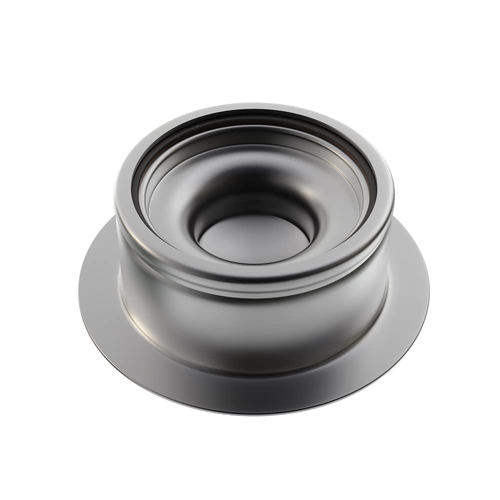 Stainless Steel Universal 3-1/2 Inch Sink Flange for Garbage Disposal & Sink Stopper - Fits Standard Drain Openings, Kitchen Sink Replacement Accessory (Gun Gray) - Perfect for Home Kitchen Upgrades & DIY Plumbing Repairs