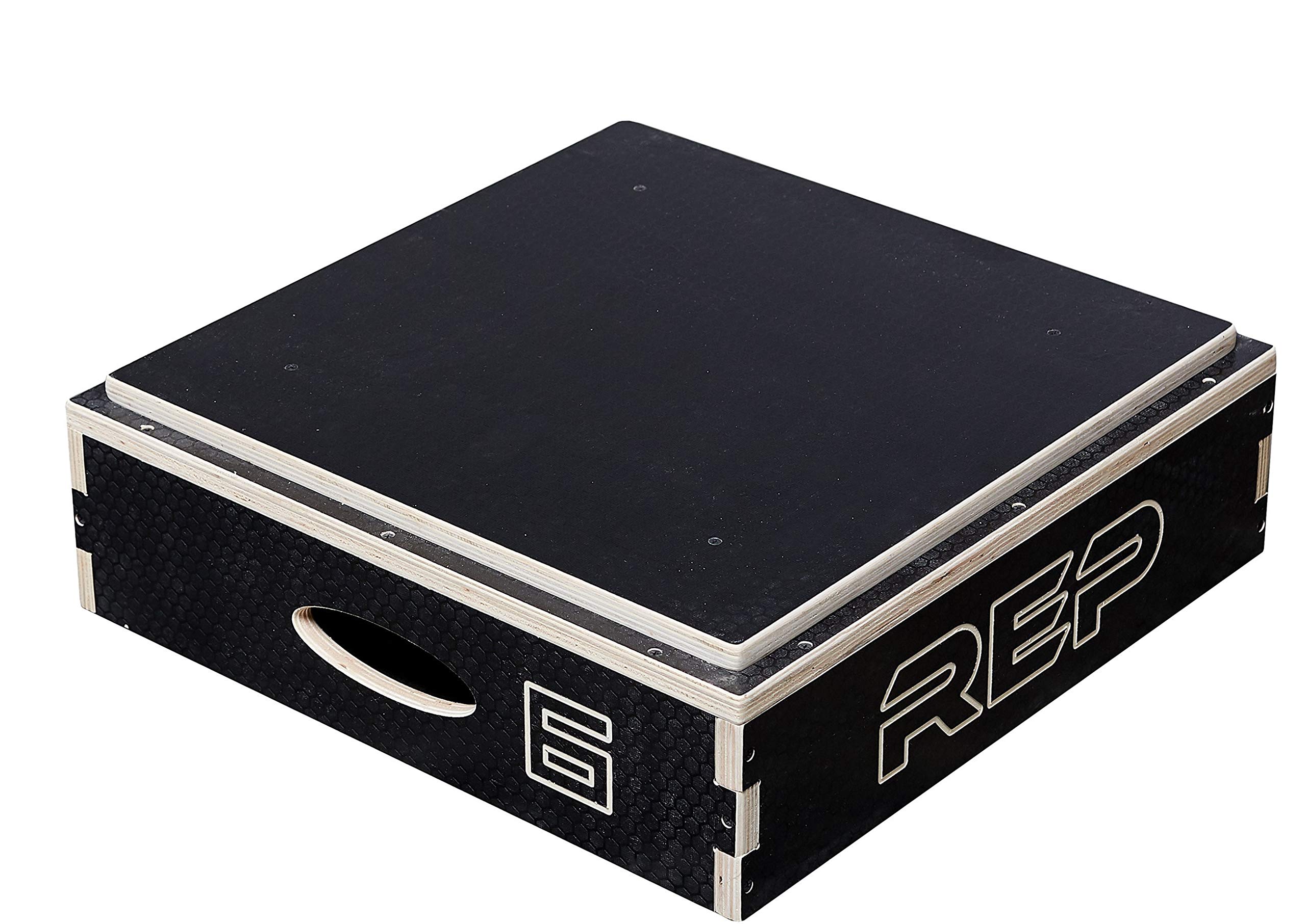REP Fitness Stackable Wood Plyometric Box for Jump Training, CrossFit, and Home Gym Workouts - 4/6/8/12 Inch Plyo Box Sizes, Fully Assembled - Perfect for HIIT, Cardio, and Strength Training Exercises