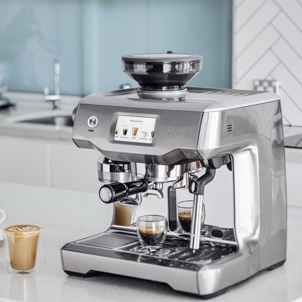 Breville Oracle Touch Espresso Machine BES990BSS - Automatic Milk Frother & Grinder - Perfect for Home Baristas & Coffee Lovers - Ideal for Kitchens, Offices & Coffee Shops