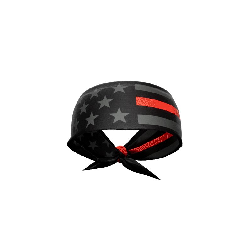Thin Red Line Tie Headband - Stylish & Comfortable Hair Accessory for Women | Perfect for Workouts, Yoga, Sports & Everyday Wear