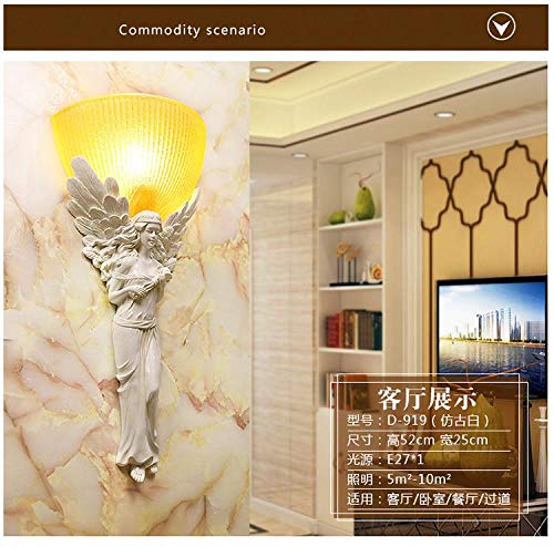 Modern LED Wall Lamps - Art Angel Creative Wall Light for Living Room, Bedroom & Bedside Lighting - Energy Efficient Home Decor Fixture - Perfect for Ambient Lighting and Wall Accents