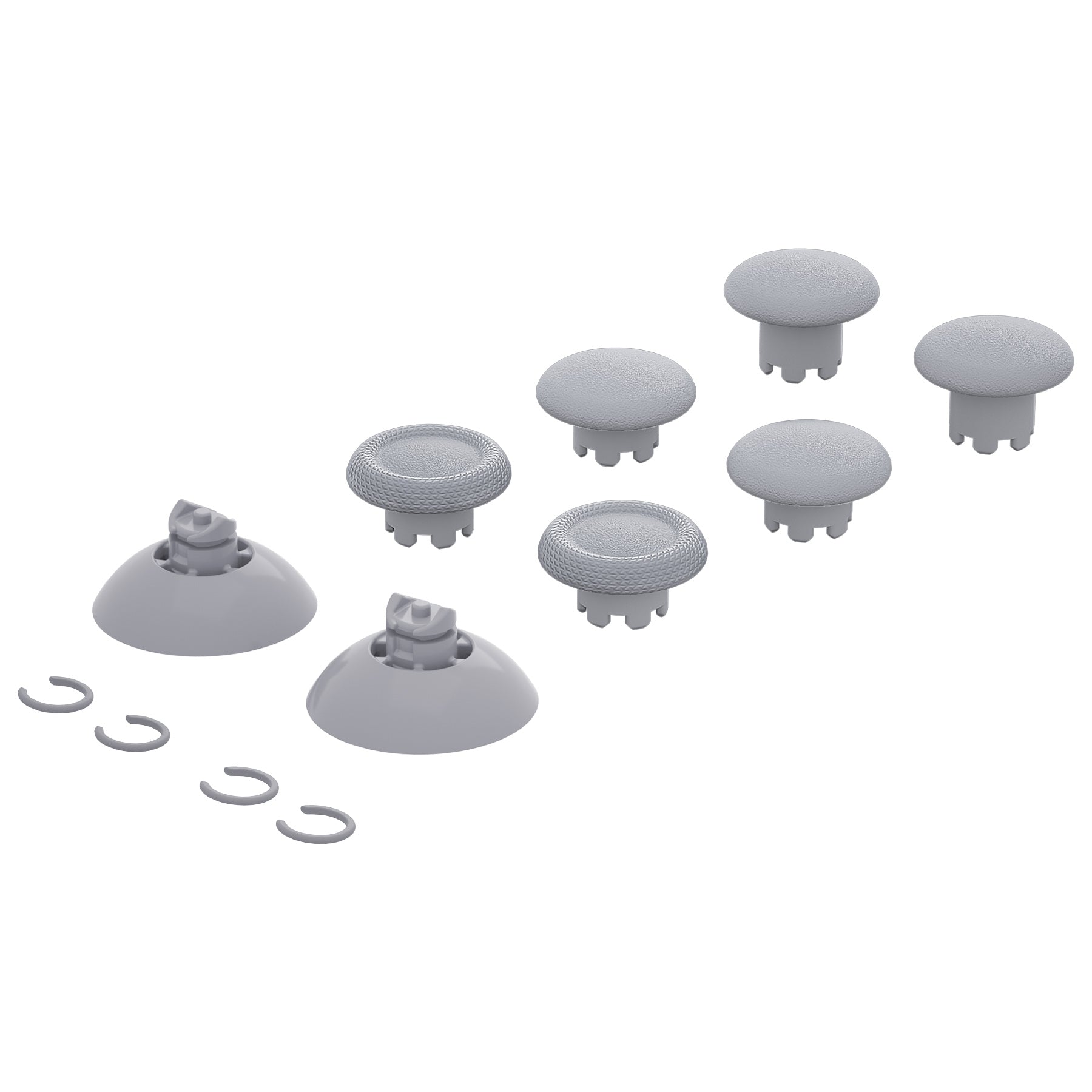 eXtremeRate EDGE Interchangeable Thumbsticks for Xbox Core Controller - New Hope Gray Swappable Analog Joysticks Compatible with Xbox One S/X, Xbox Elite V1 & Nintendo Switch Pro Controller (AGLX3M003) | Perfect for Gaming, Customization & Enhanced Control