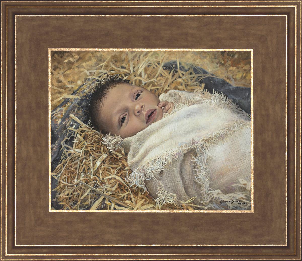 Born This Day by Liz Lemon Swindle - Inspirational Christian Art Print for Home Decor, Gifts & Holiday Celebrations