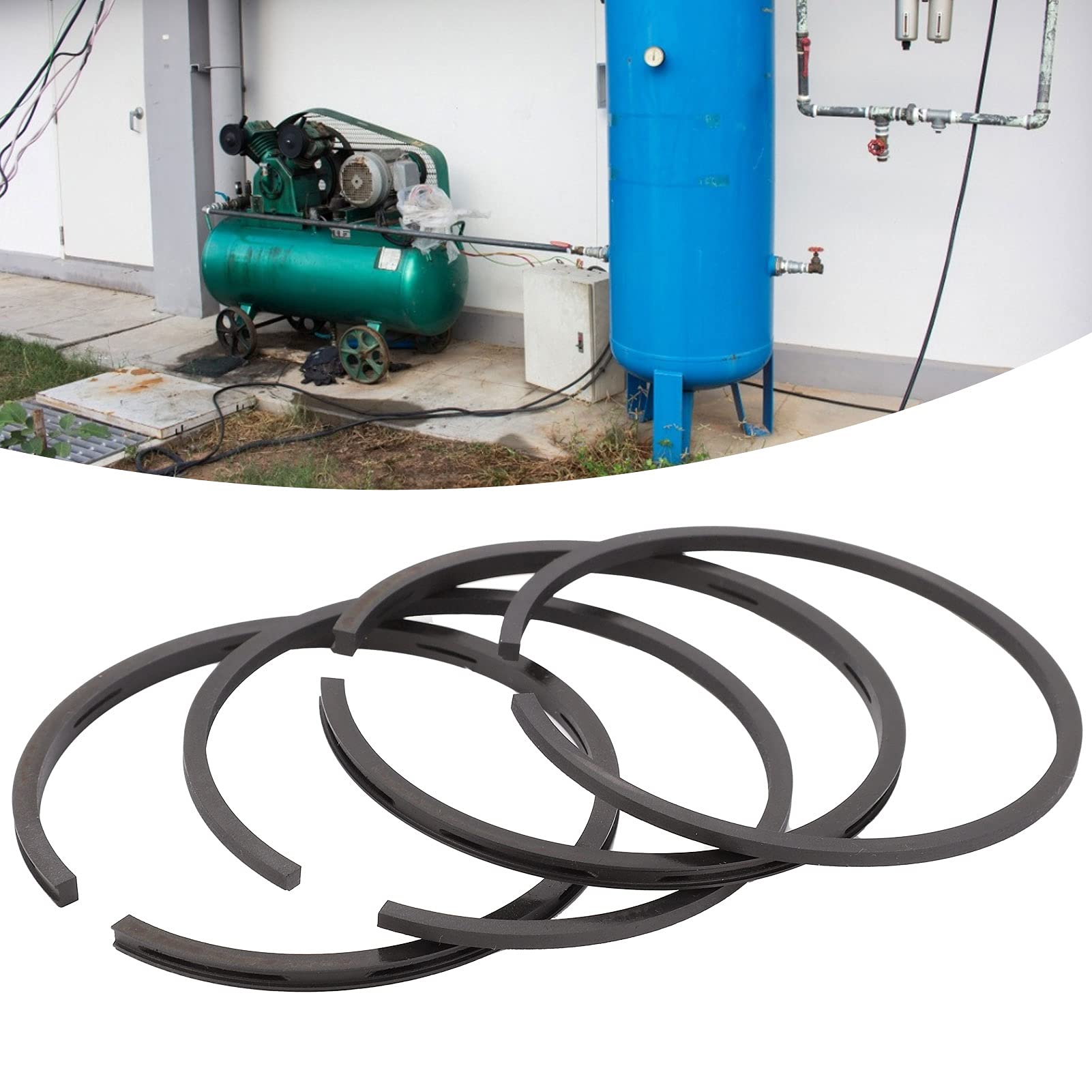 High-Quality Piston Ring for Air Compressor Motor - Direct Replacement & Easy Installation - Industrial & Home Use - Perfect for DIY Repairs & Maintenance