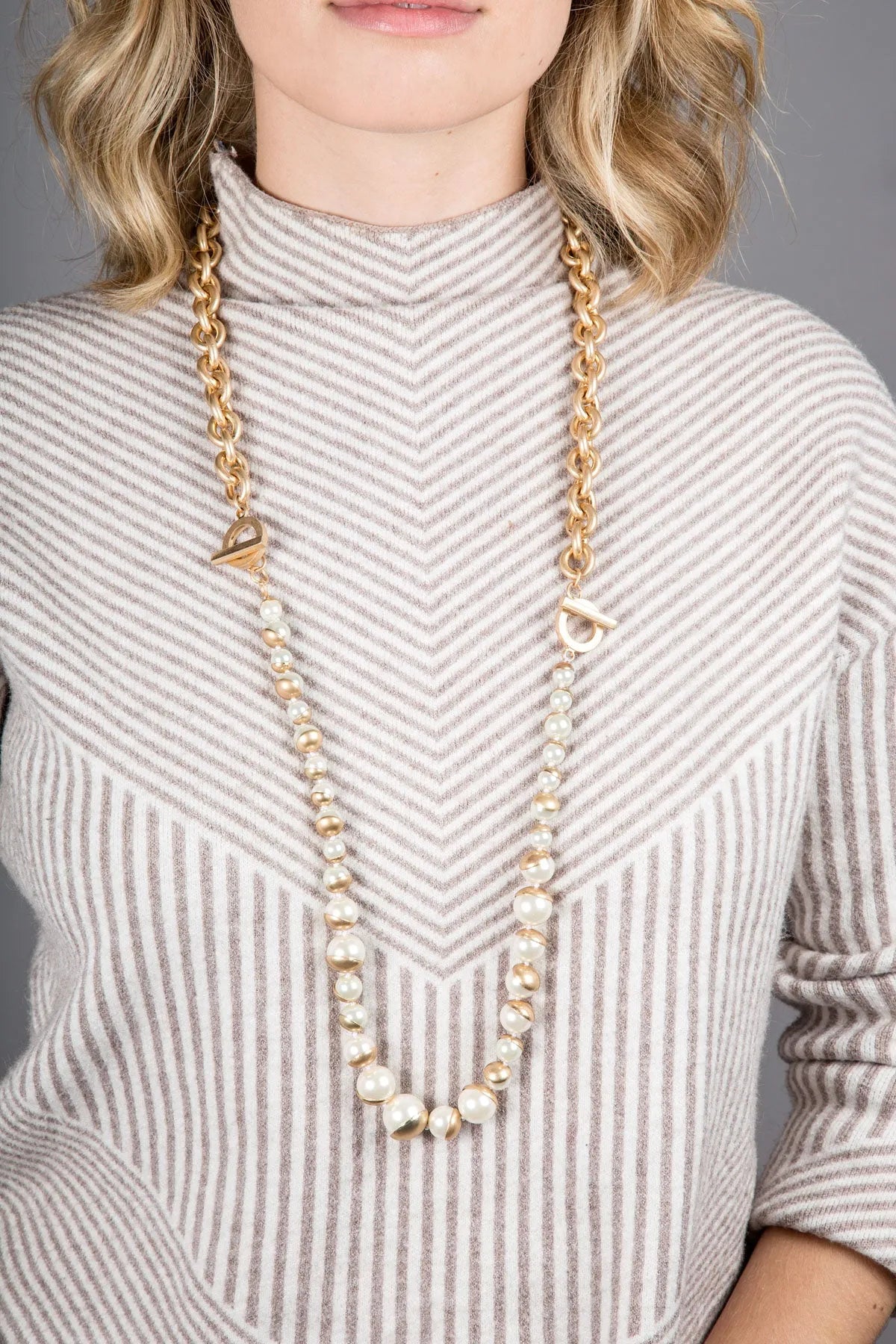 Elegant Pearl Gold Chain Necklace for Women - Versatile Layering Jewelry for Daily Wear, Parties & Special Occasions