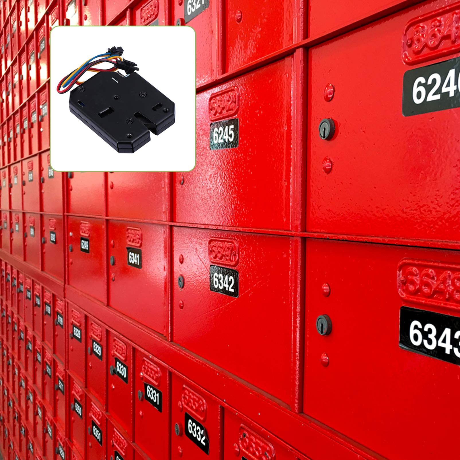 High Security Electric Magnetic Lock - 12V/24V Electromagnetic Cabinet Lock with Fail-Safe Mechanism for Office, Home & Commercial Use