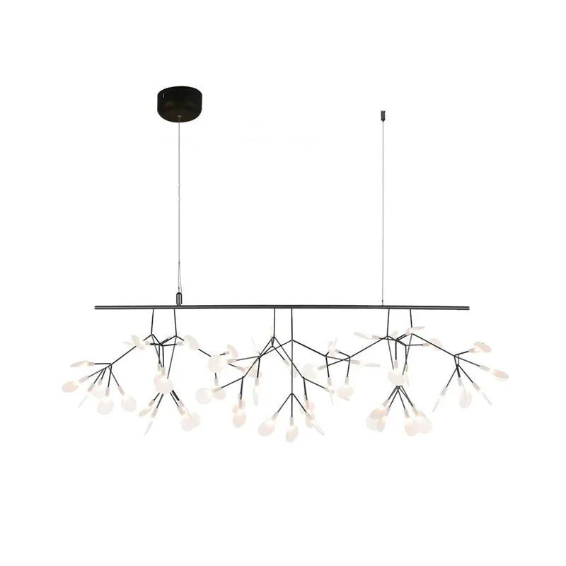 Elegant Firefly LED Chandelier - Modern Crystal Ceiling Light Fixture for Dining Room, Bedroom, Living Room Decor - Energy Saving Dimmable Hanging Light for Home & Office Lighting