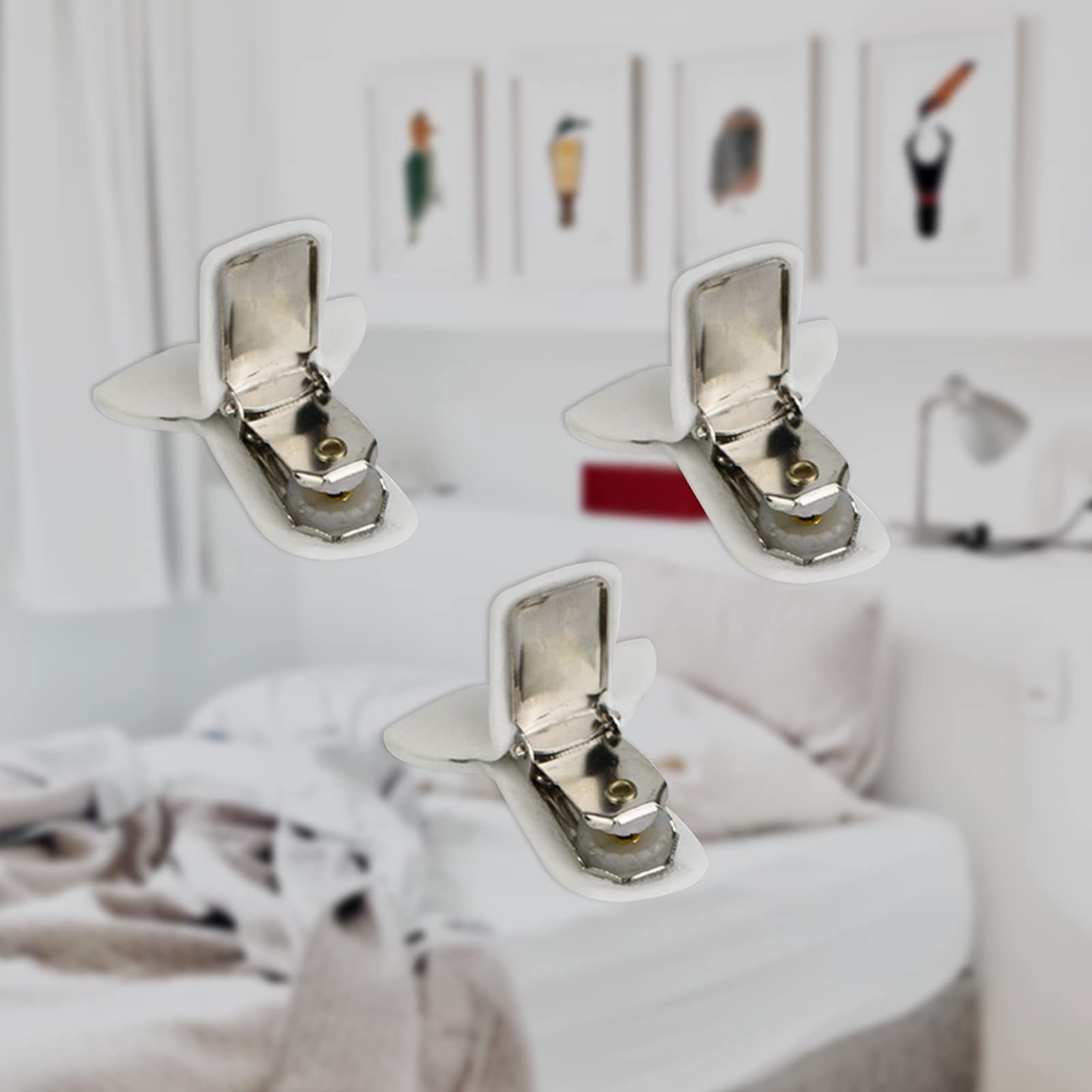 12 Pack Padded Comforter Clips - No-Slip Blanket Fasteners for Duvet Covers, Prevent Comforter Shifting - Soft Grip for Bedding, Quilts & Comforters - Perfect for Home, Hotel & Airbnb Use