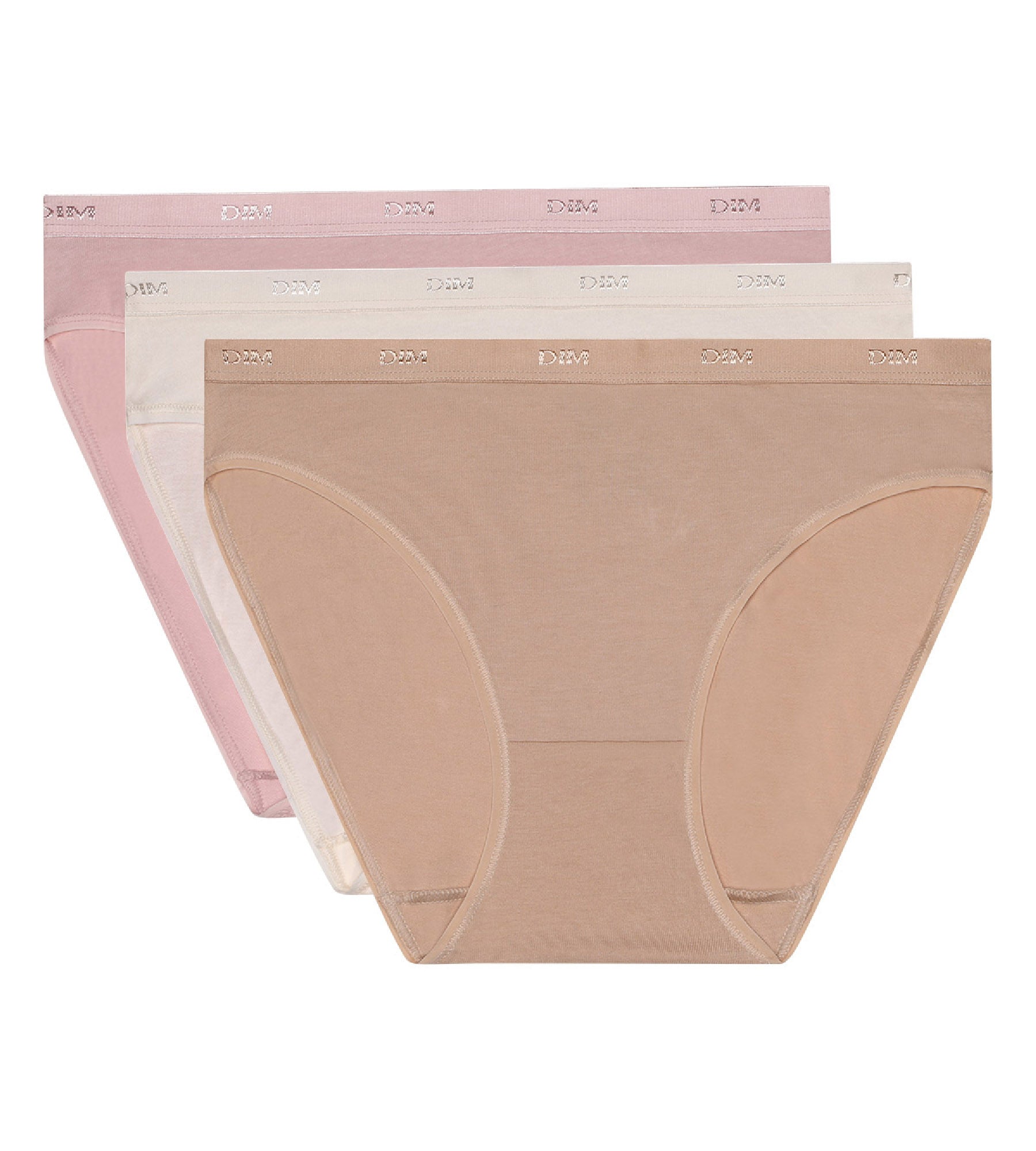 3-Pack Women's Cotton Underwear - Les Pockets Seamless Panties in Nude/Rose/Pearl Colors | Soft & Comfortable for Daily Wear, Travel & Lounge