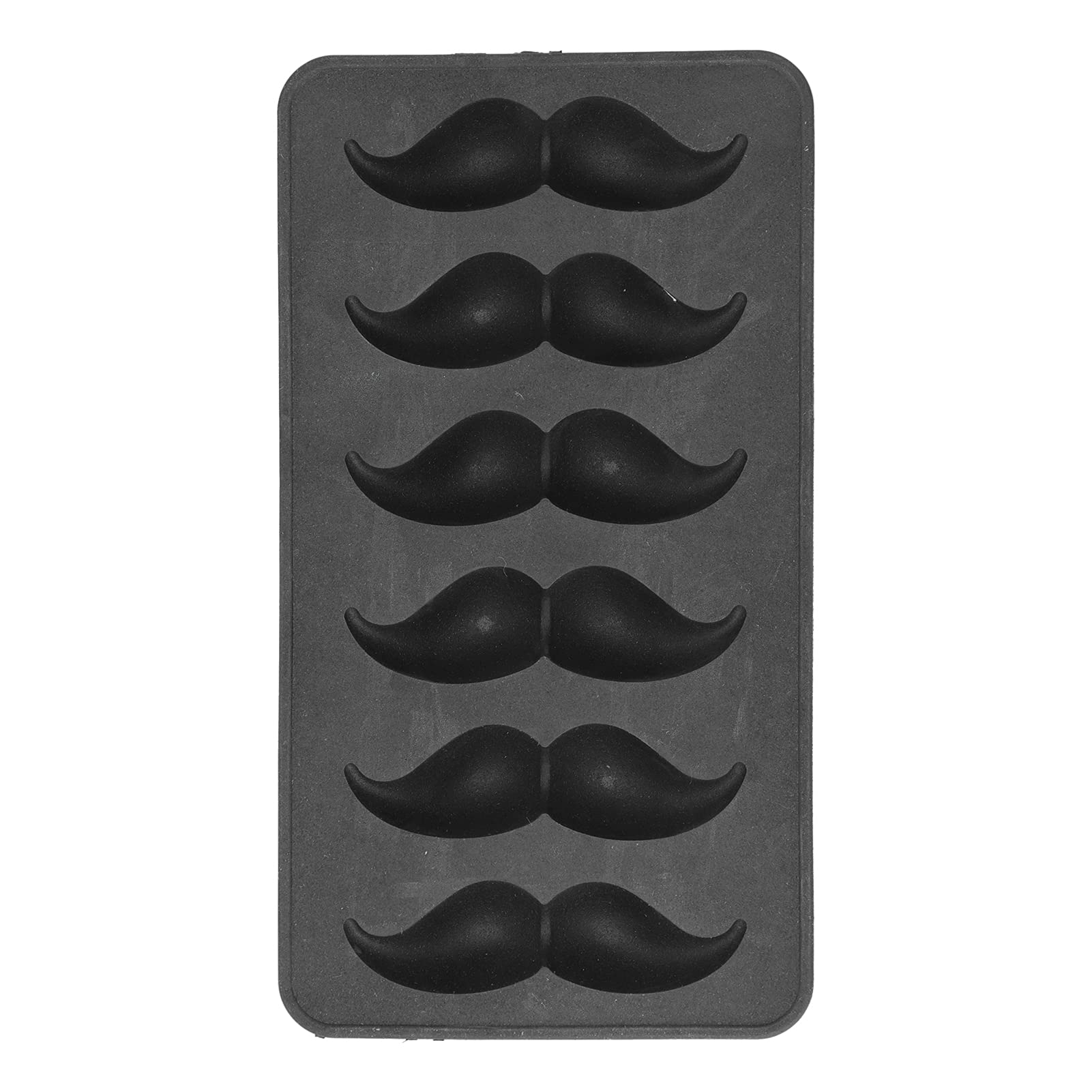 Premium Silicone Ice Cube Tray & Mustache Ice Ball Maker - 6 Slot Reusable Mold for Cocktails, Whiskey, Beverages | Perfect for Home, Summer Parties & Kitchen Use