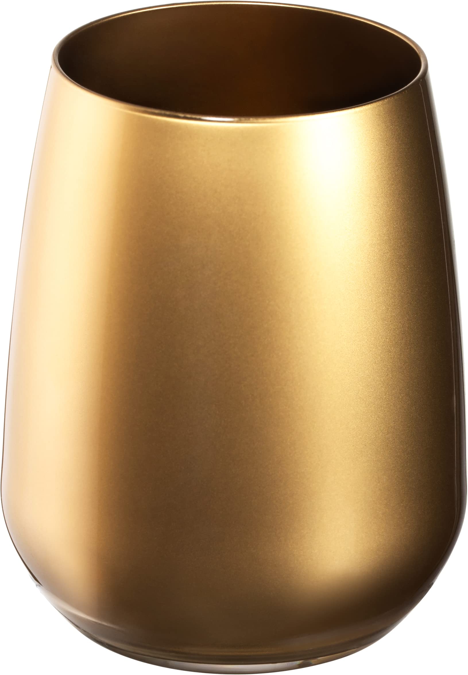 Premium Barski Tumbler Glasses Set of 6 - 13oz Double Old Fashioned Whiskey Glasses with Gold Rim - Stemless Crystal Drinking Glasses for Bourbon, Scotch & Cocktails - Elegant Barware for Home Entertaining & Gifts - Made in Europe
