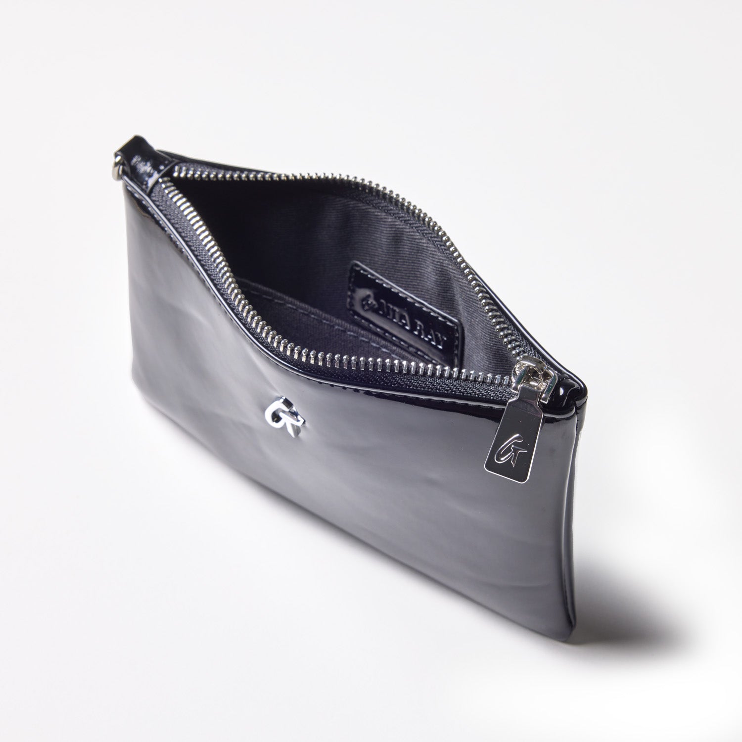 Mini Standard Silver Wristlet Mirror Black - Compact & Stylish Wristlet Clutch for Women, Perfect for Parties, Weddings & Evening Events