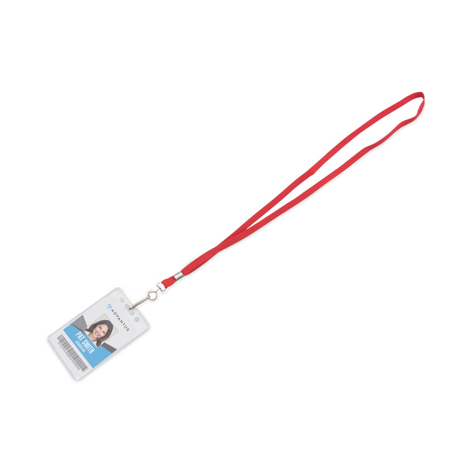 Advantus Premium Red Lanyards with Metal J Hook Fastener - 36 Inch Neck Strap (24-Pack) - Ideal for ID Badges, Keys, and Event Passes