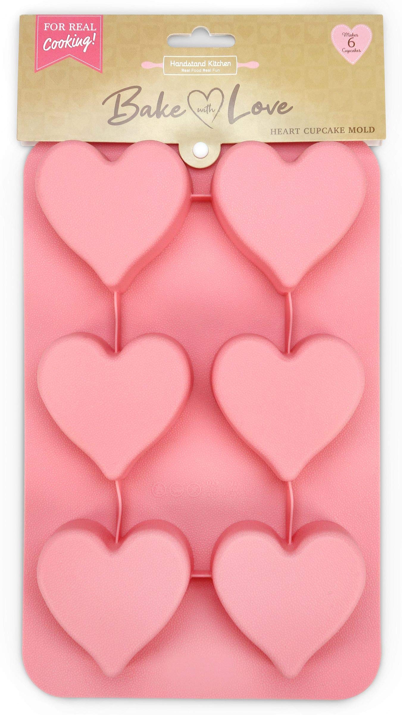 Heart Shaped Silicone Cupcake Mold - Non-Stick Baking Pan for Valentine's Day, Anniversary & Romantic Desserts | Perfect for Cupcakes, Muffins & Chocolate Treats