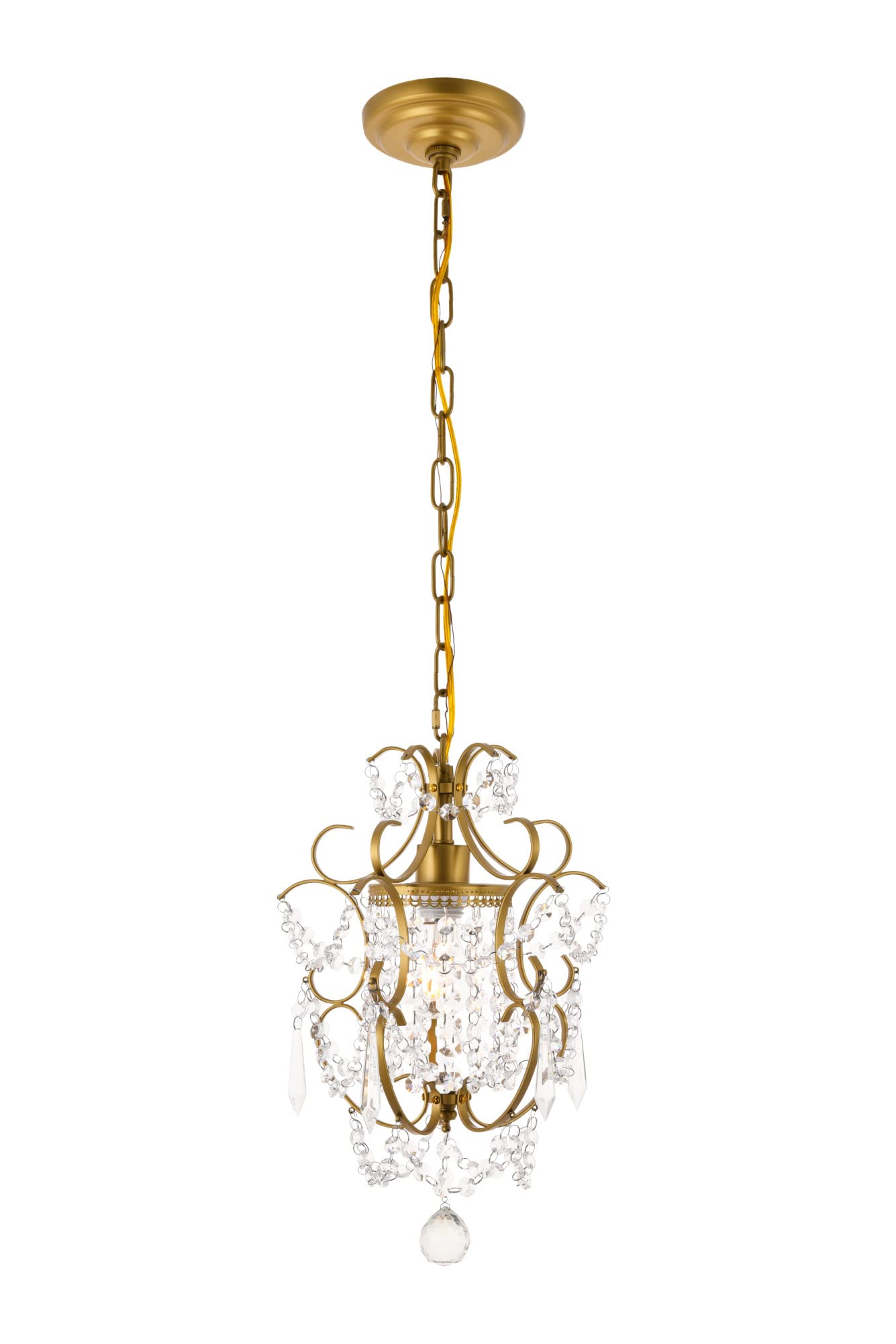 Kirin 1-Light Modern Metal Pendant Light Fixture in Oil Rubbed Bronze - Perfect for Kitchen Island, Dining Room, or Entryway Lighting